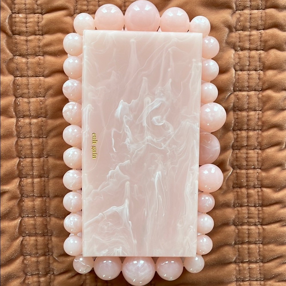 Cult Gaia Acrylic Clutch Pink